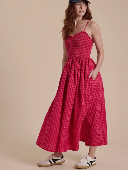 Sweet As Cherry Pie Dress in Red