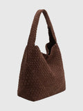 Johanna Woven Shoulder Bag in Tobacco