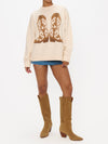 Stay Awhile Sweater in Cowboy Boot Knit
