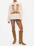 Stay Awhile Sweater in Cowboy Boot Knit