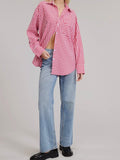Picnic Club Button Down in Ruby