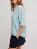Margot Sweater Tee in Angel Falls Melange