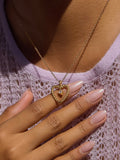 Freya CZ Heart Necklace