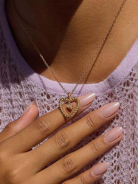 Freya CZ Heart Necklace