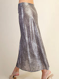 Party Animal Metallic Skirt in Silver