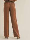 Smitten With Satin Trouser in Brown