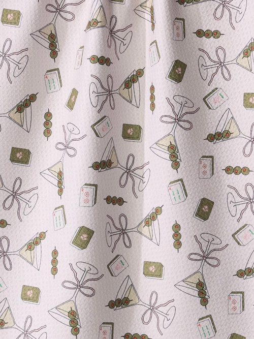 Martini Tiles Tea Towel