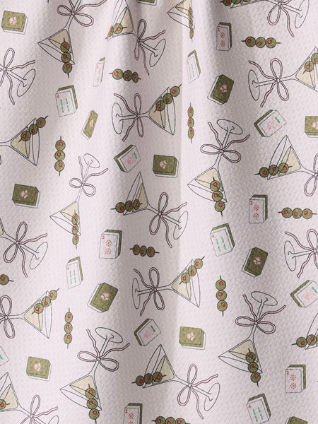 Martini Tiles Tea Towel