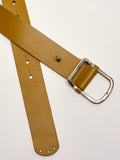 WTF Gallo Leather Belt in Tapenade