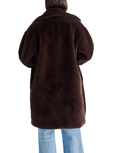 Emery Coat in Dark Brown