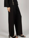 Tru Side Binding Wide Leg Pants in Black