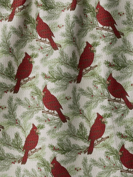 Winter Crimson Luxe Kitchen Towel