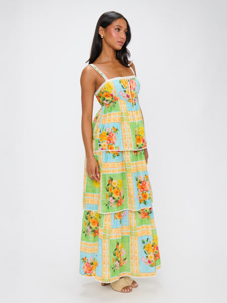 Peyton Midi Dress in Country Bouquet