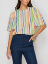 Mocktails on Monday Stripe Top in Multi