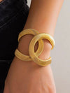 Criss Cross Snake Chain Cuff