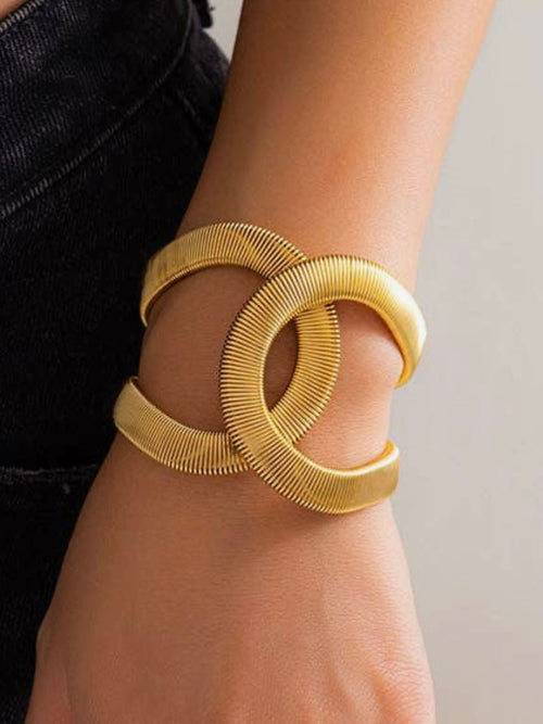 Criss Cross Snake Chain Cuff