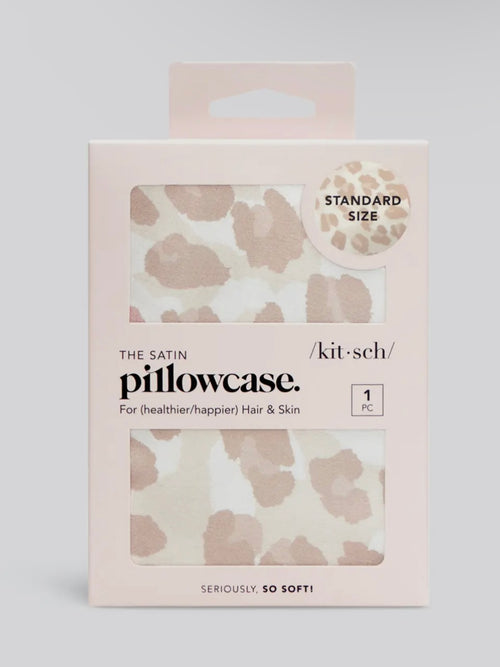 Standard Satin Pillowcase in Leopard