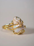 Organic Elegance Baroque Pearl Ring