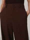 Layne Wide Leg 29.5 in Dark Cocoa Mini Check