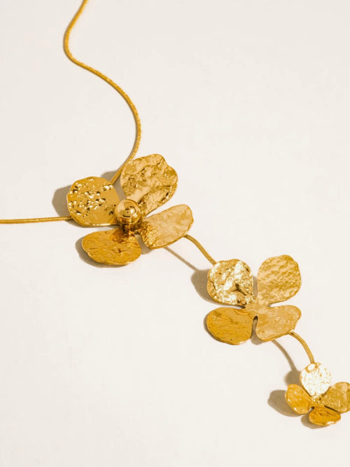 Riviera Floral Drop Necklace
