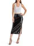 Dinah Midi Skirt in Black