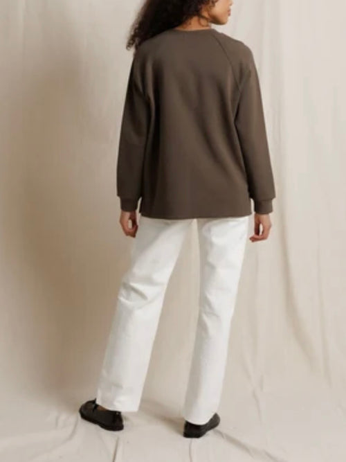 Sevilla Oversized Raglan in Dark Olive