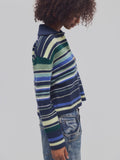 Trading Up Stripe Polo in Navy Combo
