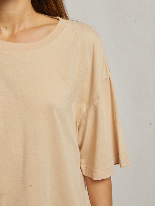 Gloria Supima Cotton T-Shirt in Sand Dune