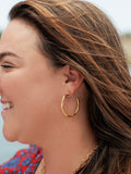 Bamboo Hoop Earrings