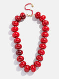 Joan Semi-Precious Necklace in Red
