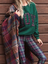 Devyn Oversized Sweatshirt in Pine Hollow