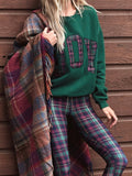 Devyn Oversized Sweatshirt in Pine Hollow