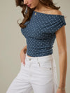 Show Me A Slouch Top in Indigo