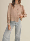 Stripes Are A Neutral Button Up in Pecan