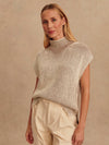 Lauren Plated Knit Tank in Cocoa Dust