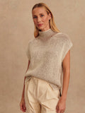 Lauren Plated Knit Tank in Cocoa Dust