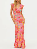Elodie Dress in Passion Fruit