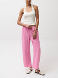 Theo Poplin Pant in Azalea