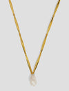Baroque Pearl Pendant Short Necklace