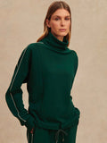 Ariana High Neck Midlayer in Pine Grove & Cement