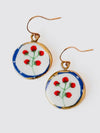 Ceramic Floral Drop Earrings
