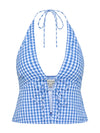 April Top in Morning Gingham