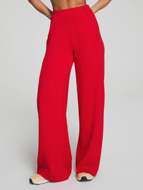 AirEssentials Wide Leg Track Pant in Spanx Red