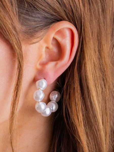 Recycled Plastic Puffy Cloud Clip in Rosewood