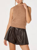 Pernille Sweater Tank in Camel