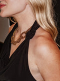 Ready Or KNOT Halter Top in Black