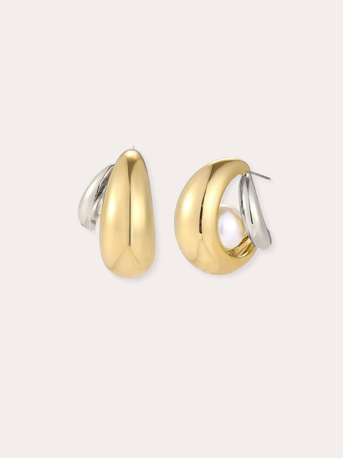 Wanderlust Earrings in Two Tone