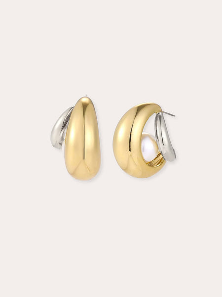 Wanderlust Earrings in Two Tone