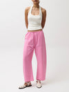 Theo Poplin Pant in Azalea