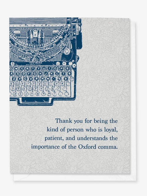 Oxford Comma Card